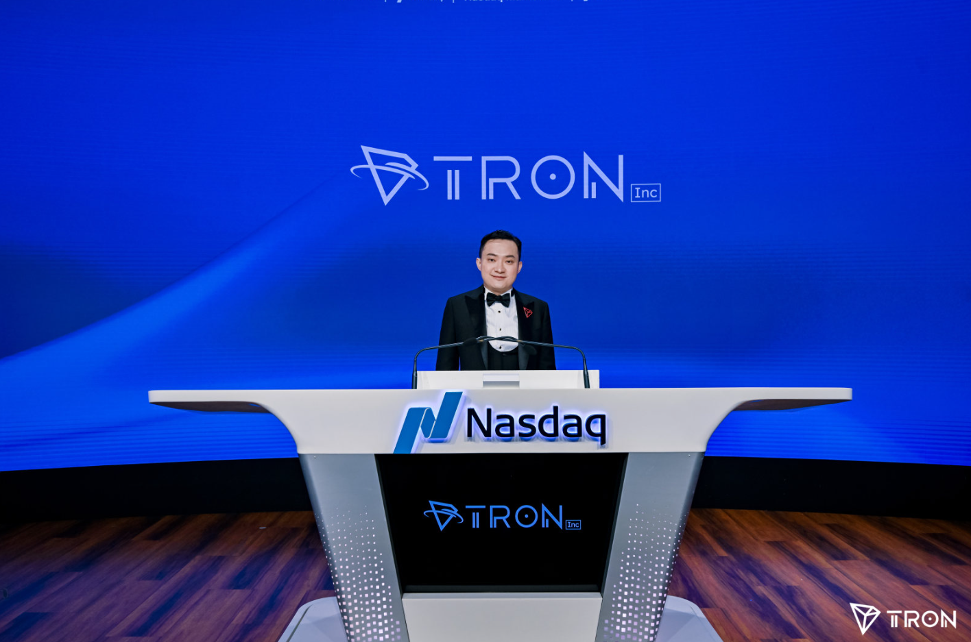 Tron Inc.今日在纳斯达克敲响开市钟