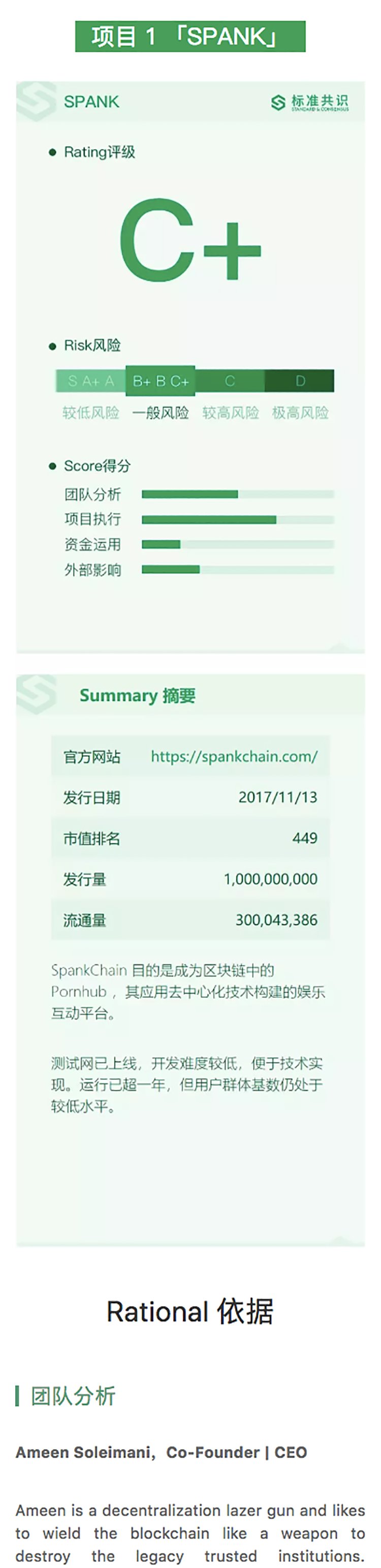 项目评级