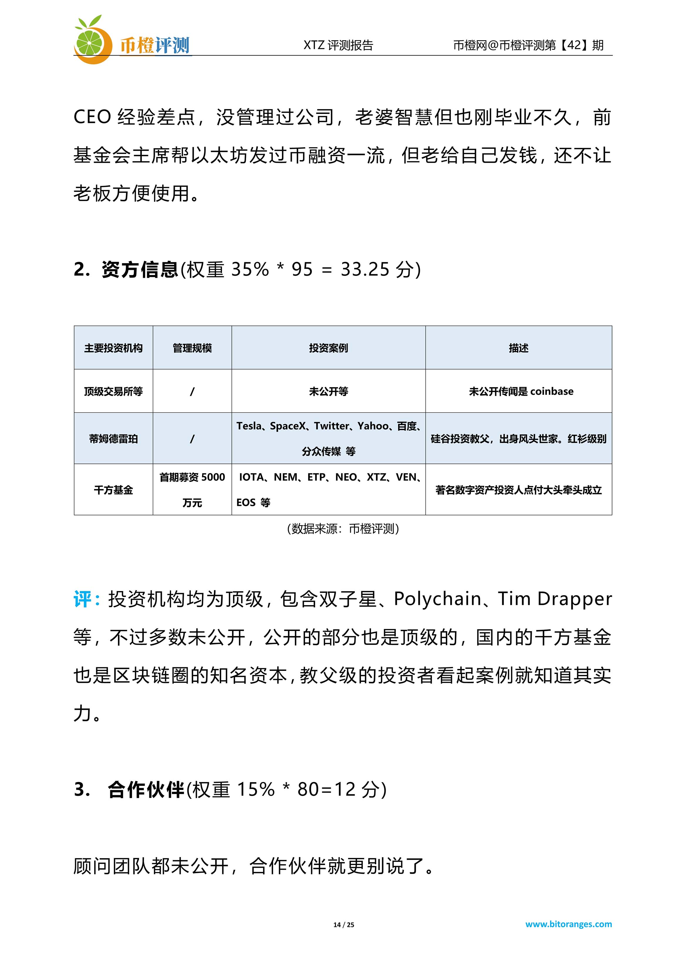 项目评测