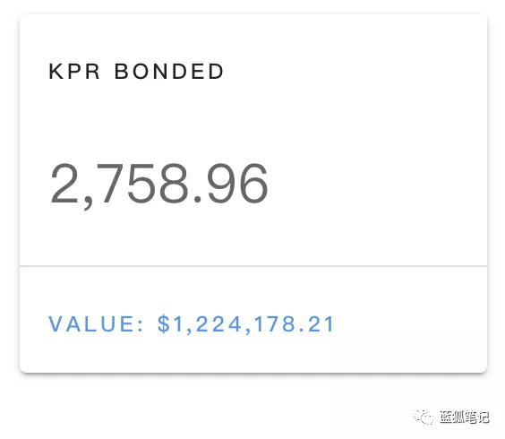 （质押中的KP3R，Keep3r）