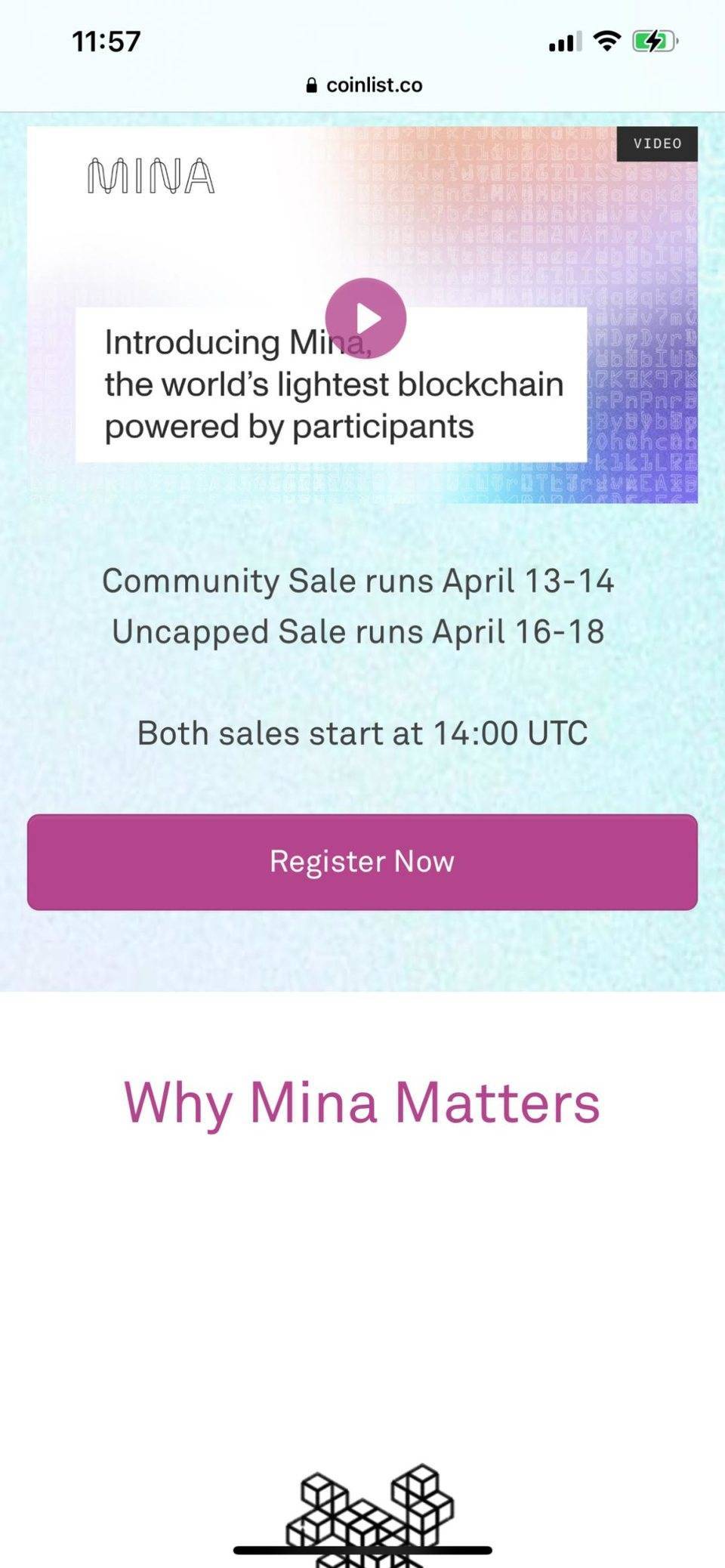 币世界-解析轻量级区块链协议&nbsp;Mina&nbsp;特性、运作机制与&nbsp;Coinlist&nbsp;参与教程