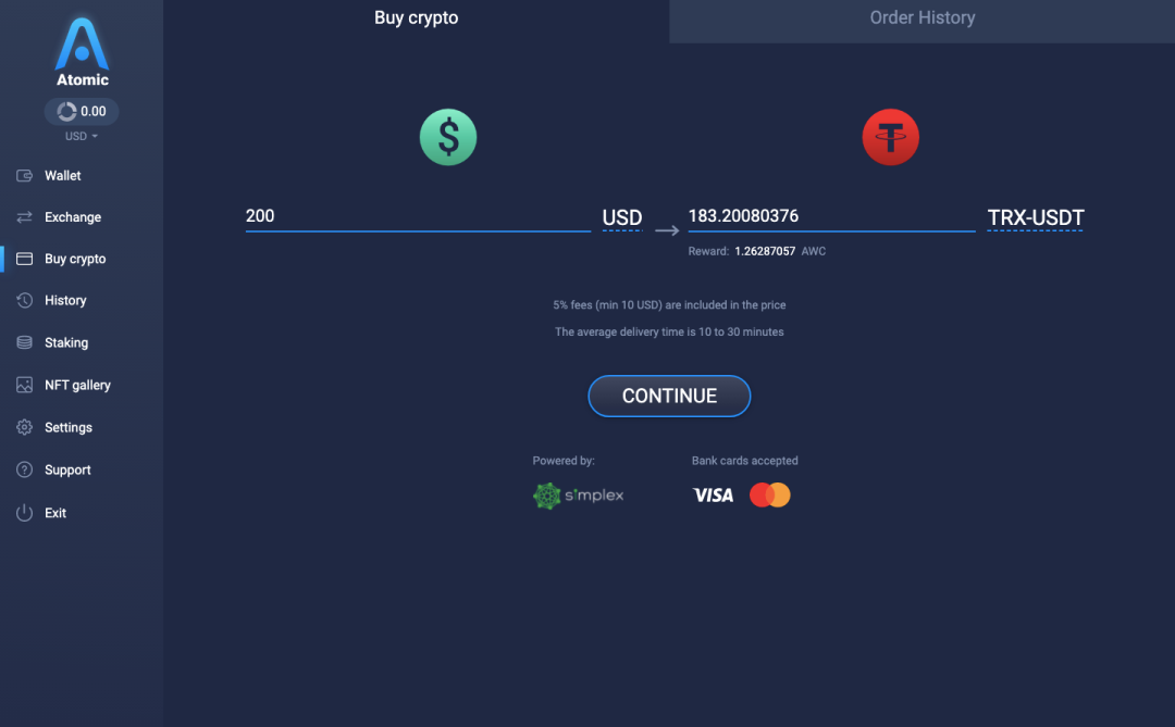 社区生态 | Atomic Wallet已支持TRC20-USDT