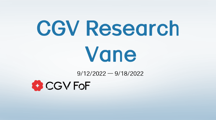 CGV Research Vane 全球加密市场投融资动态周报9.12-9.18