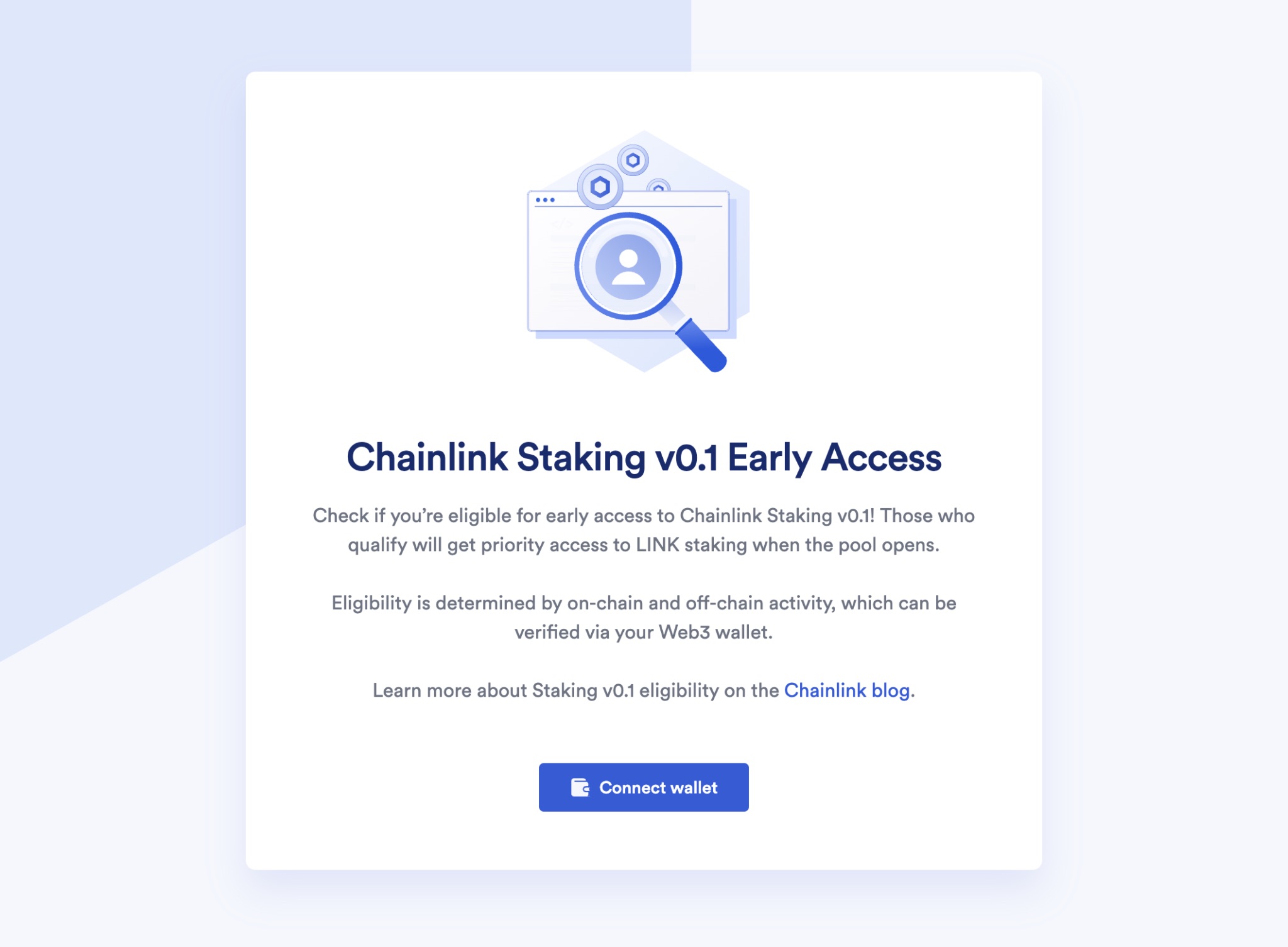 如何查看自己是否有资格优先参与Chainlink v0.1版权益质押