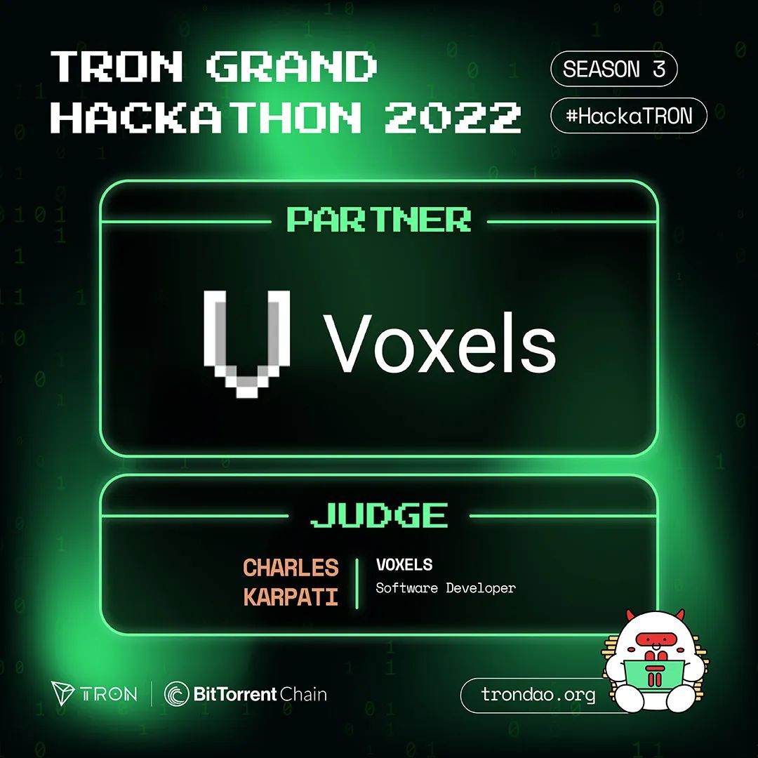社区生态 | Voxels成为2022波场黑客松大赛第三季合作伙伴
