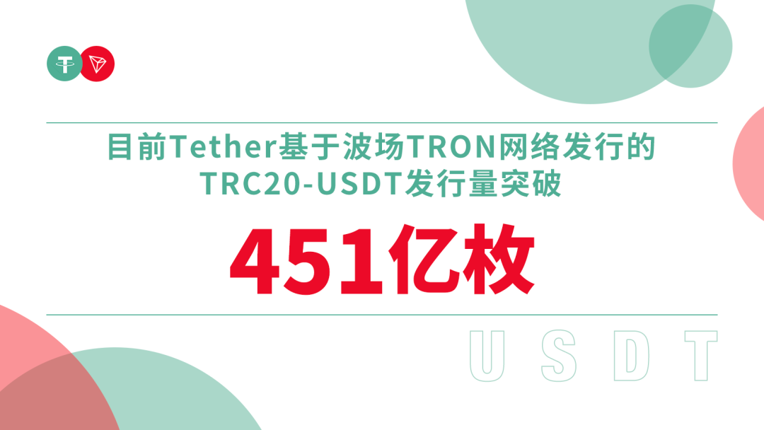 TRC20-USDT发行量突破451亿枚,再创历史新高
