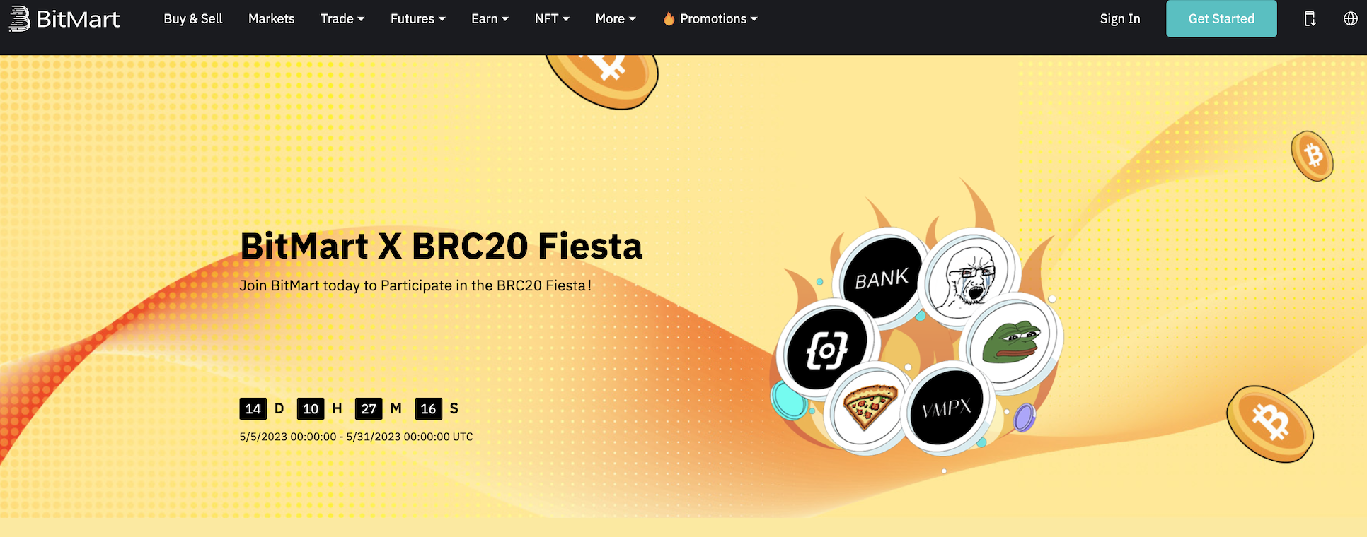 BitMart 上线 BRC-20 专区代币