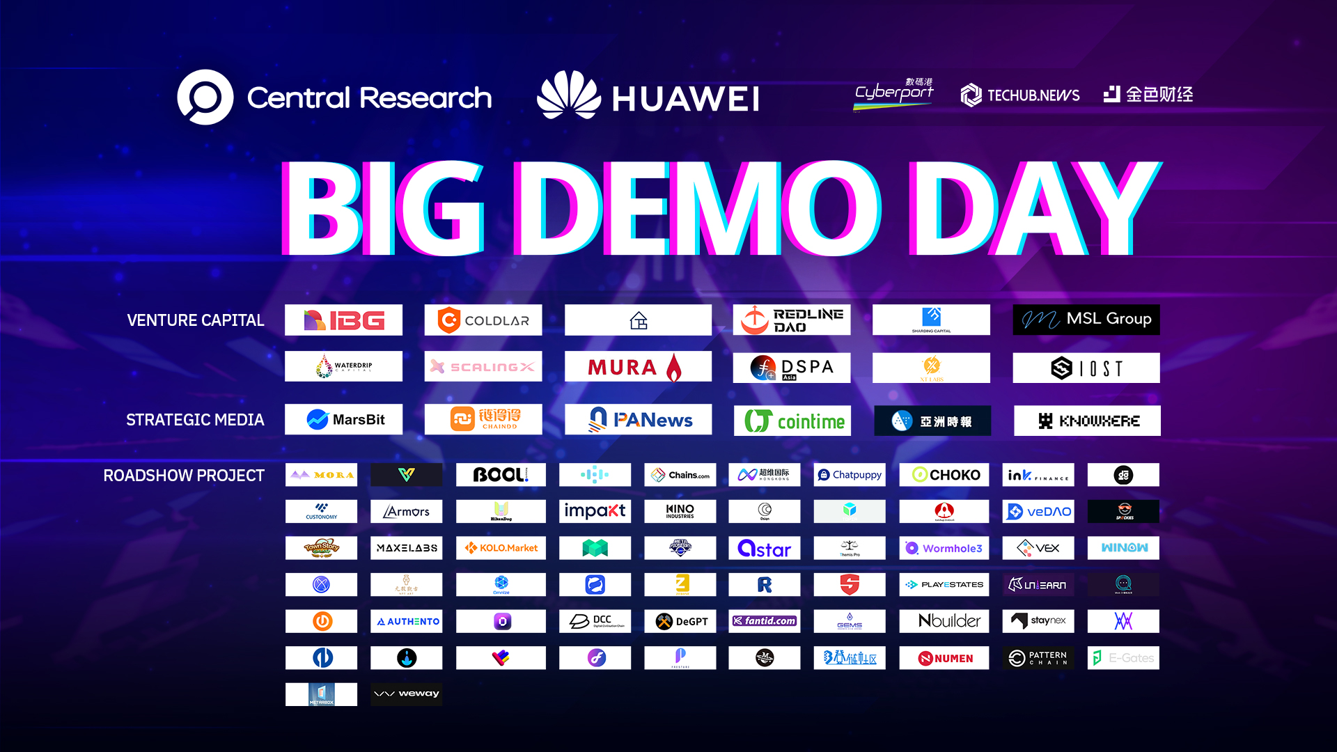 BIG DEMO DAY ,Techub News 牵手百家项目和资方路演