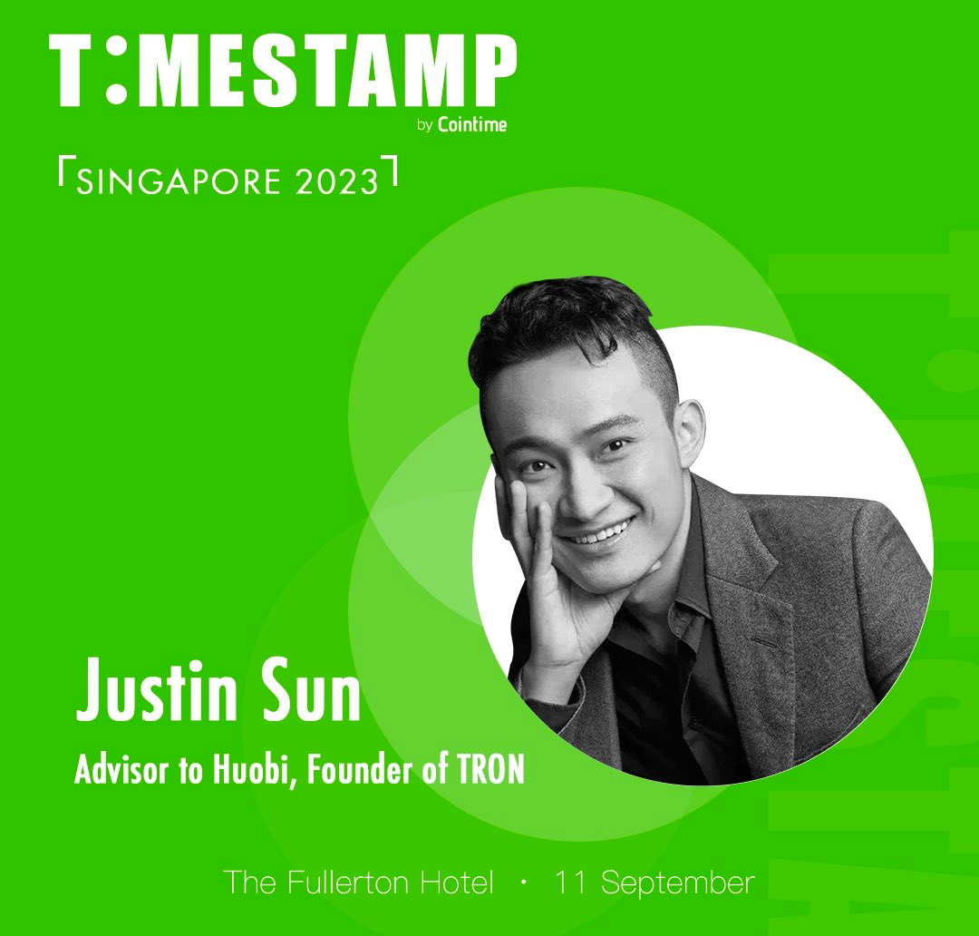 孙宇晨将于九月出席TimeStamp峰会
