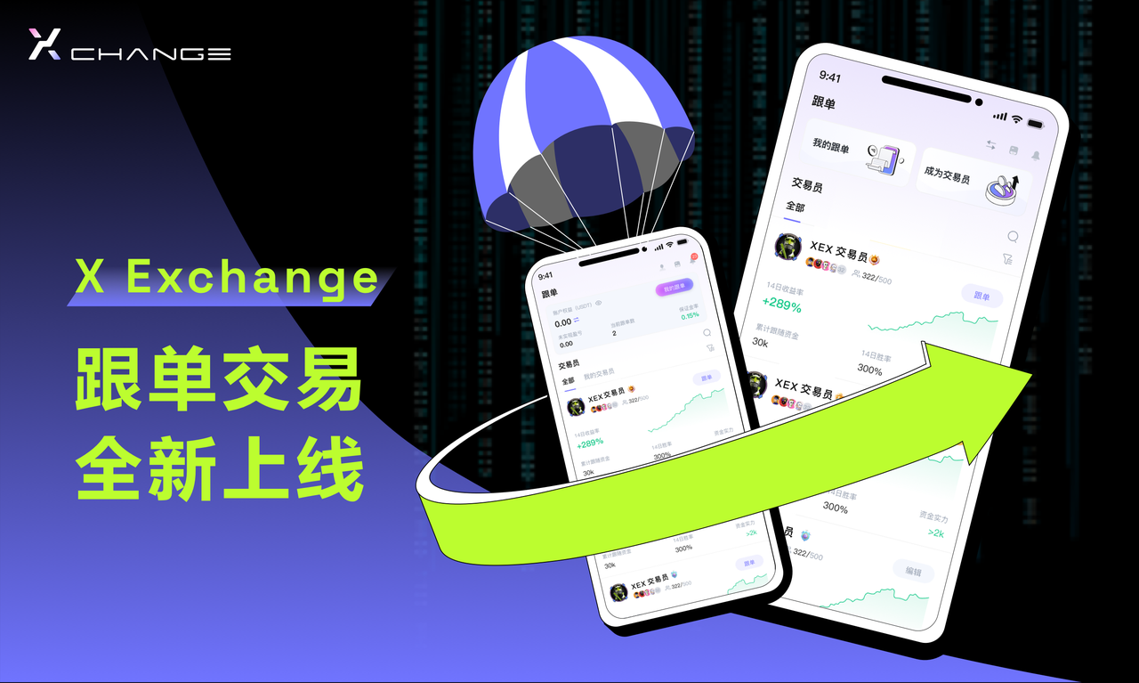 XEX 跟单交易全新上线:探索并复制全球优秀交易员的策略