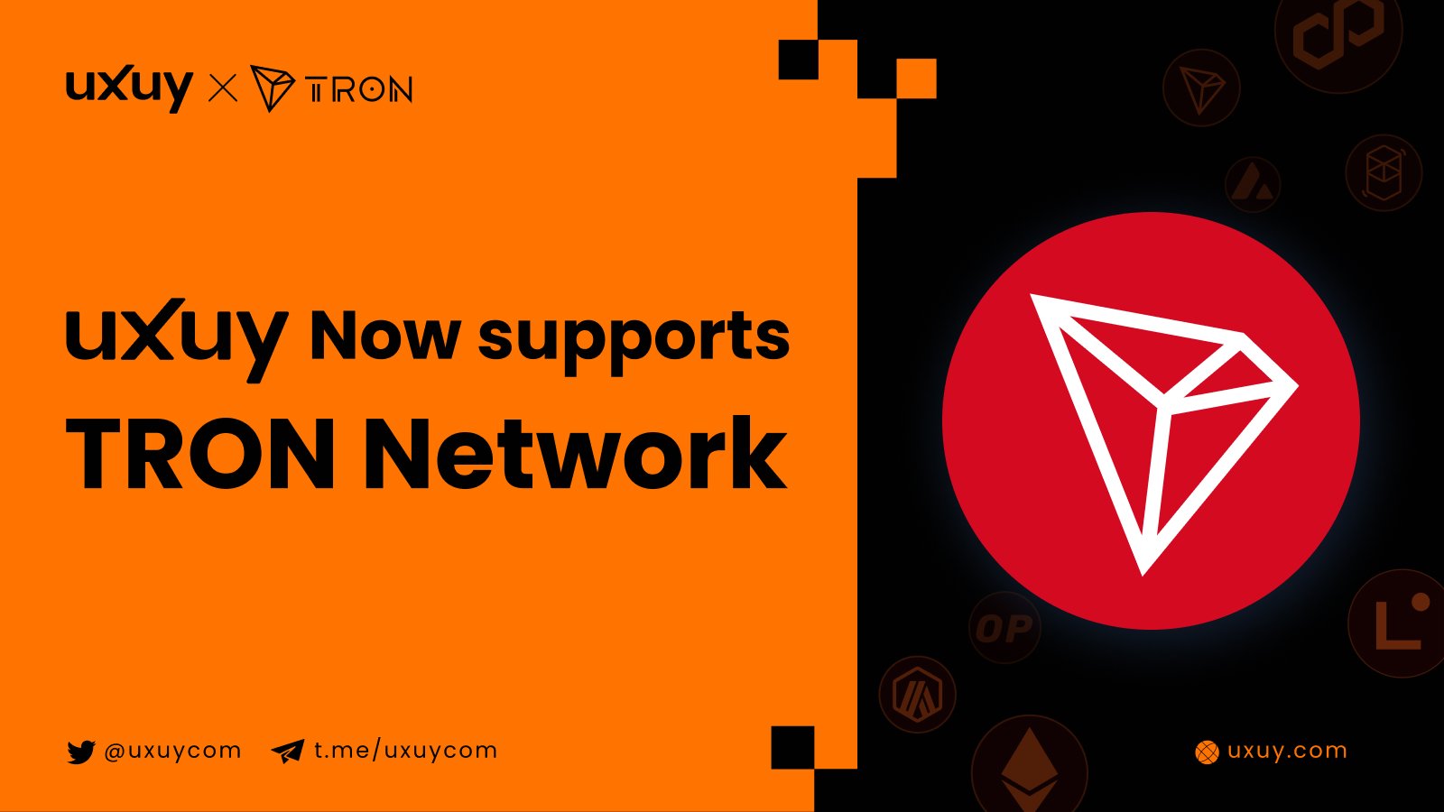 非托管钱包UXUY已支持波场TRON