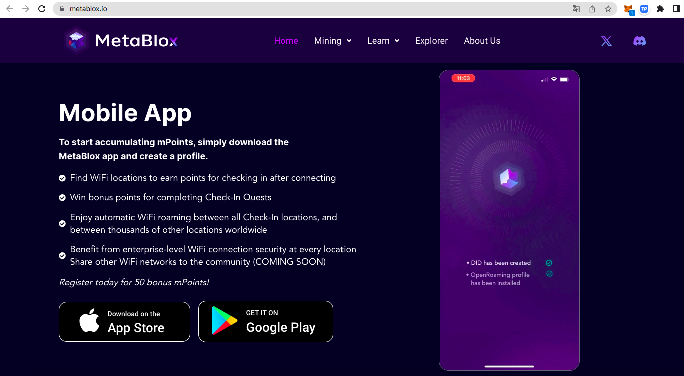 MetaBlox教程：打卡赚币，轻松畅享全球WiFi漫游