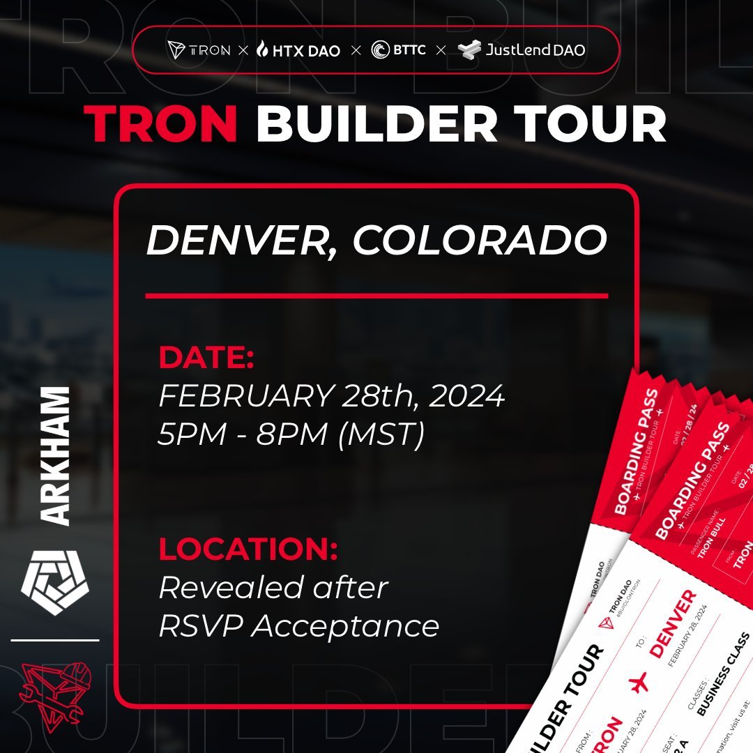 TRON Builder Tour丹佛站即将开启