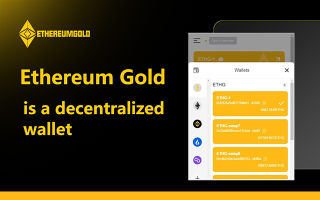 ETHG插件钱包已经正式上架谷歌应用商店搜索名称为Ethereum Gold