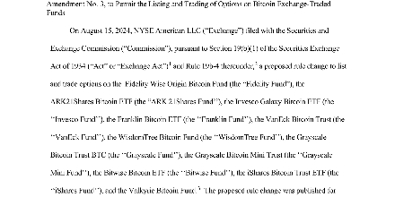 SEC,上市和交易多只现货比特币ETF的期权