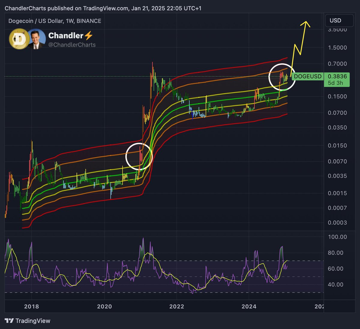 尽管狗狗币（DOGE）近期价格下跌，但鲸鱼活动增加、美国政府效率部门（D.O.G.E.）的短暂关联、潜在的ETF申请，以及技术分析的支持，均表明其价格可能进一步上涨。分析师预测，DOGE价格或将突破历史高点，目标价在$0.95至$2之间。