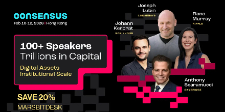 香港会议展览中心,Consensus Hong Kong 2026, MarsBit