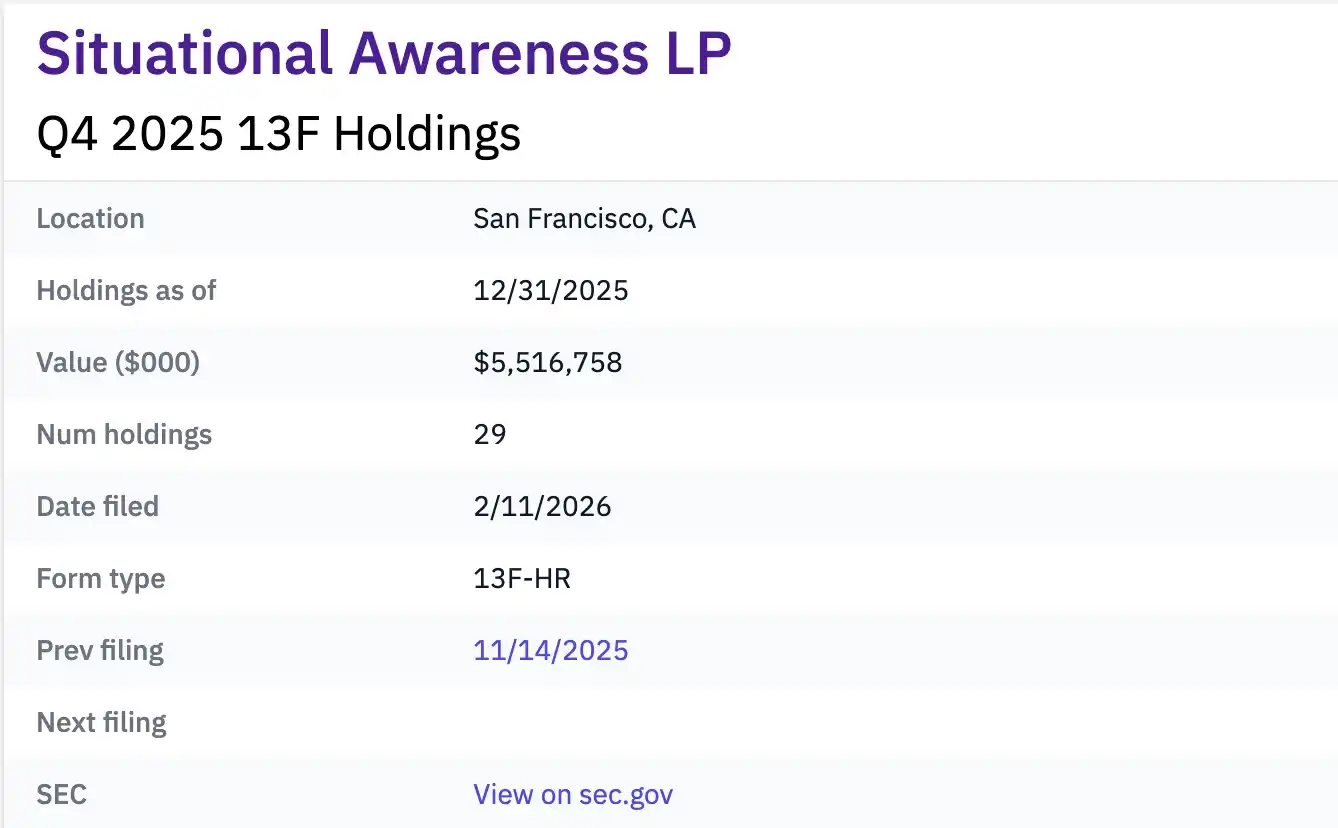 Situational Awareness LP