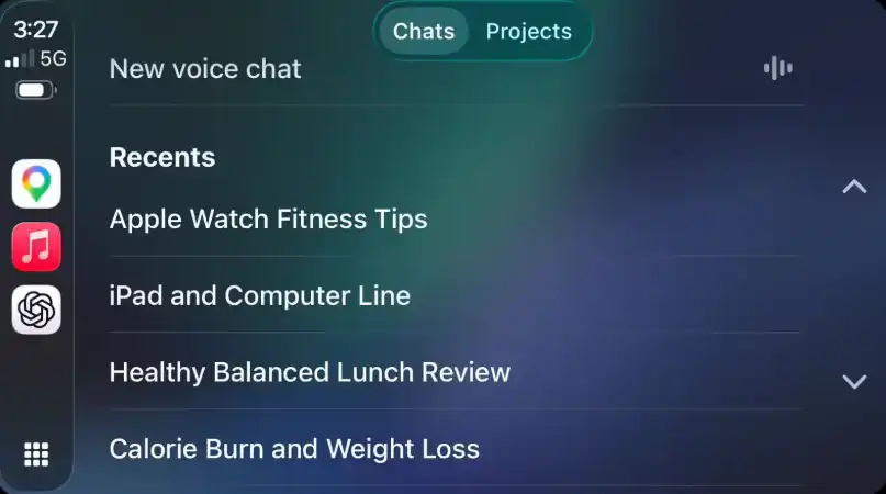 OpenAI,ChatGPT,CarPlay