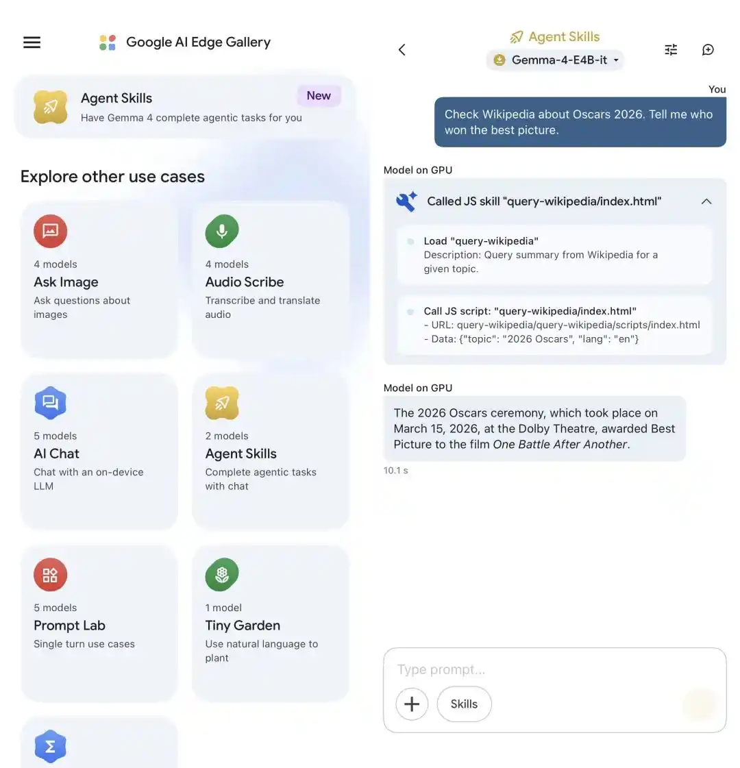 Google AI Edge Gallery