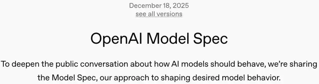 Model Spec