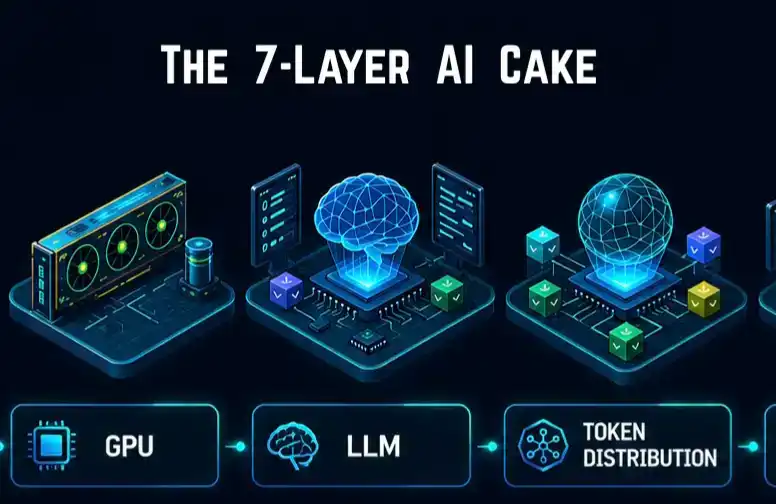 从电力基础设施到 Token 经济：AI 产业链的「七层蛋糕」