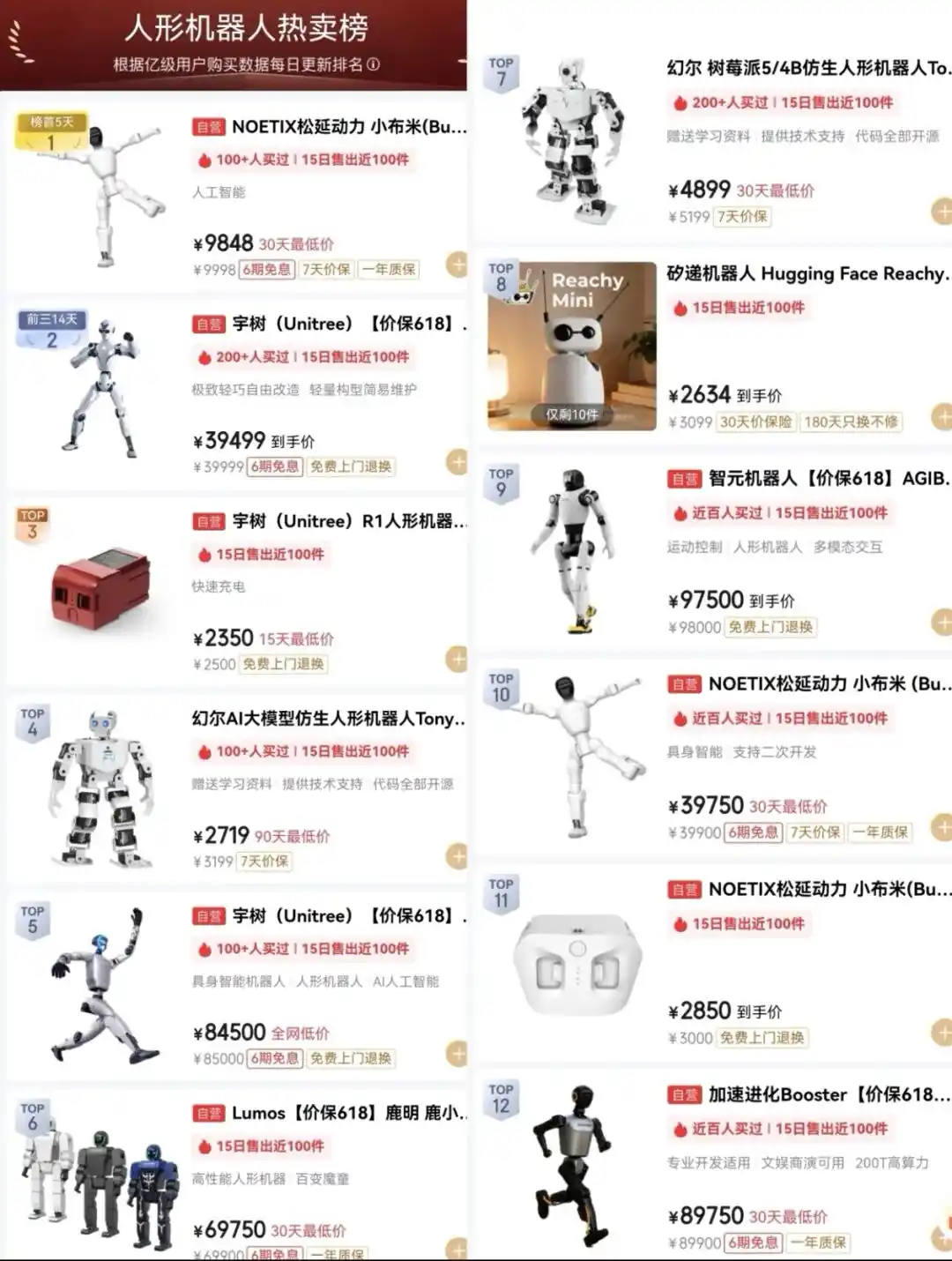 人形机器人