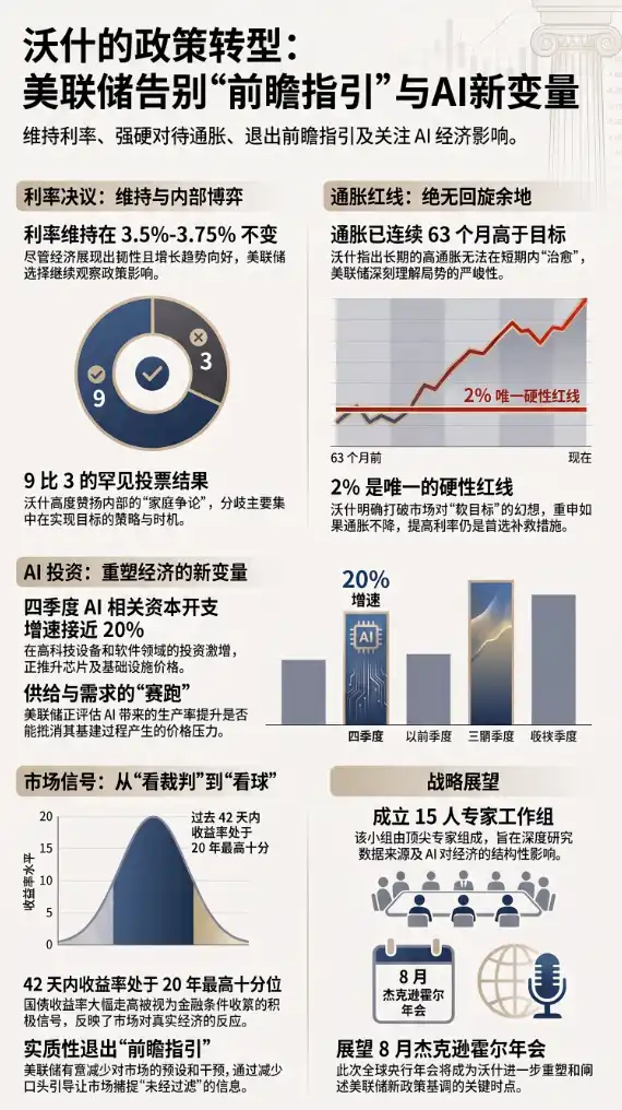 沃什:2% 通胀目标不动摇,保持独立性,关注AI变革(附全文)