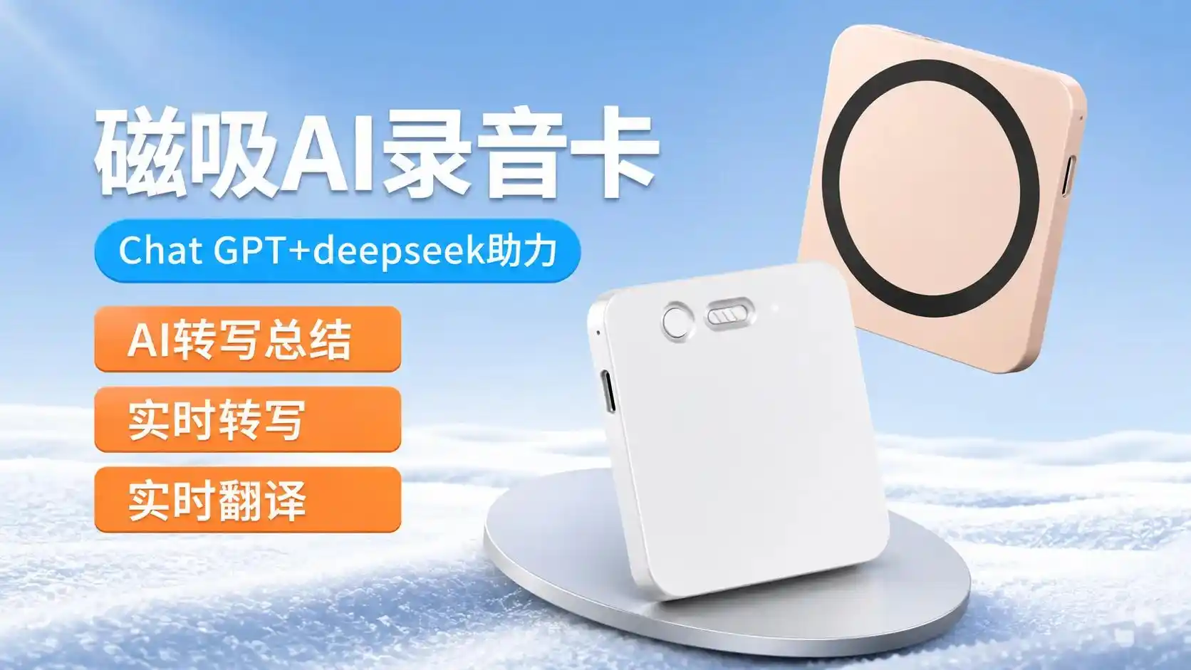 磁吸录音设备