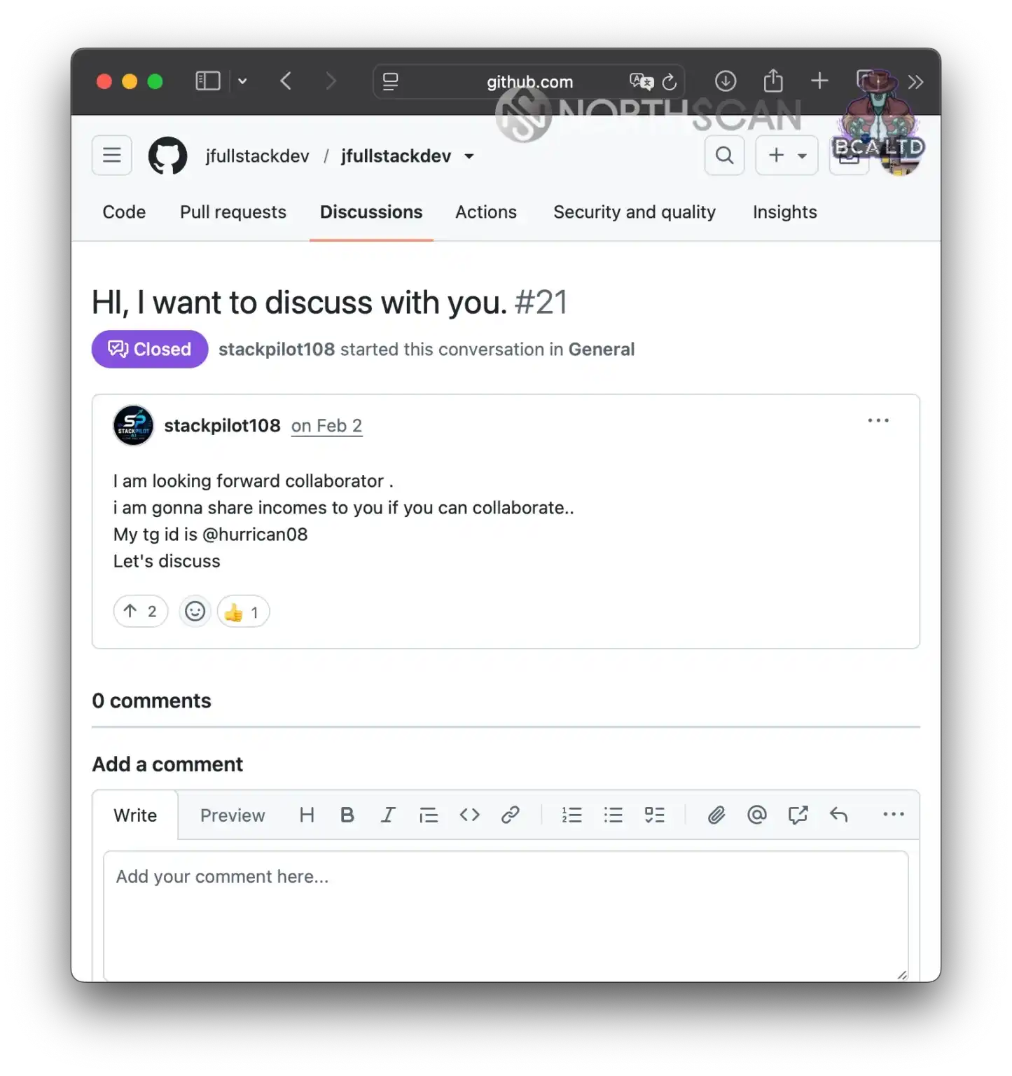 Angelo’s comment on GitHub looking for facilitators