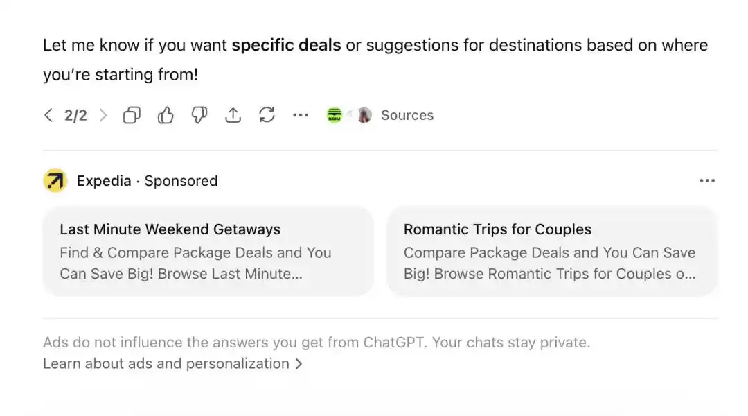 ChatGPT Ads