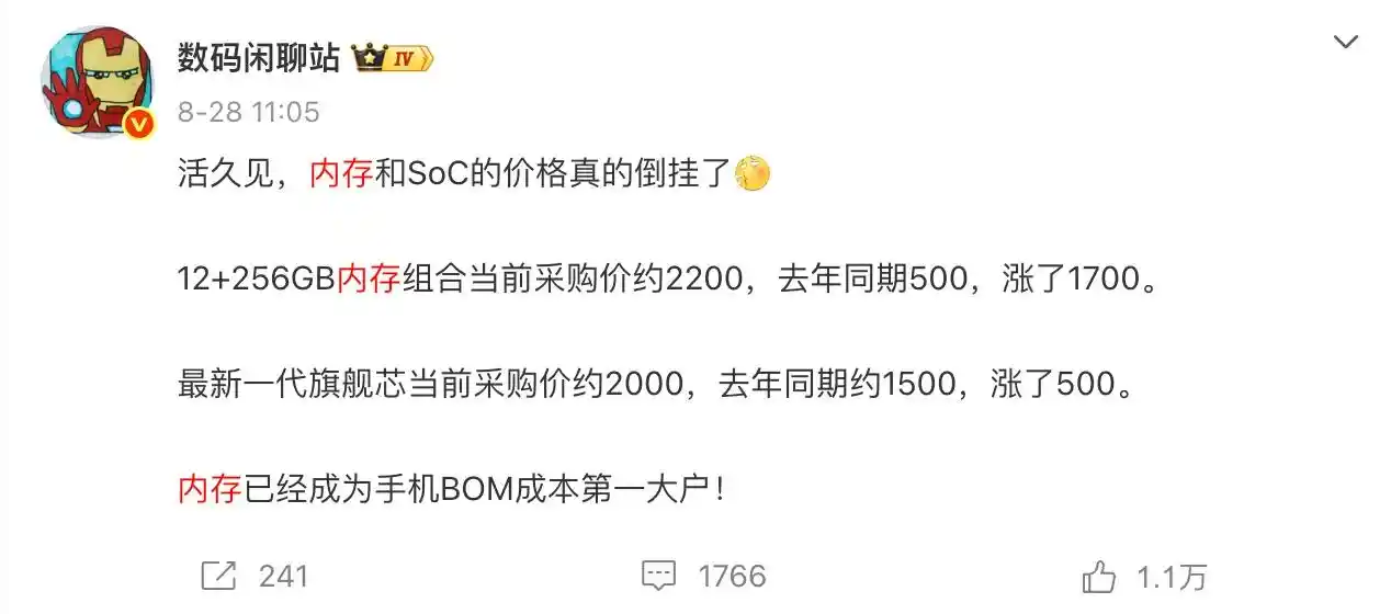 内存涨价