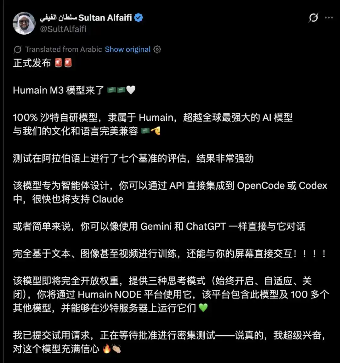 阿拉伯语大模型
