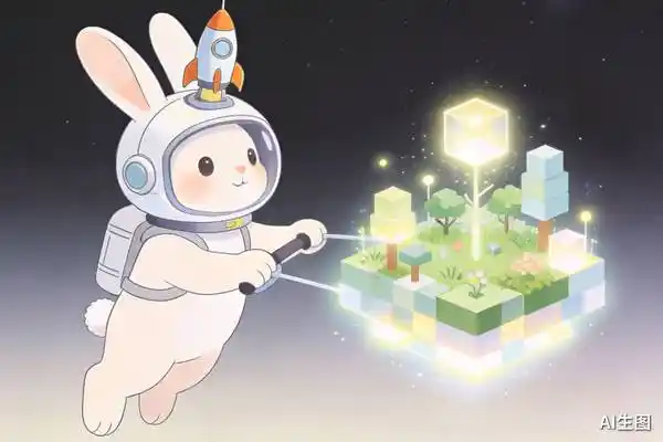 Space Bunny,OpenCode,Three.js
